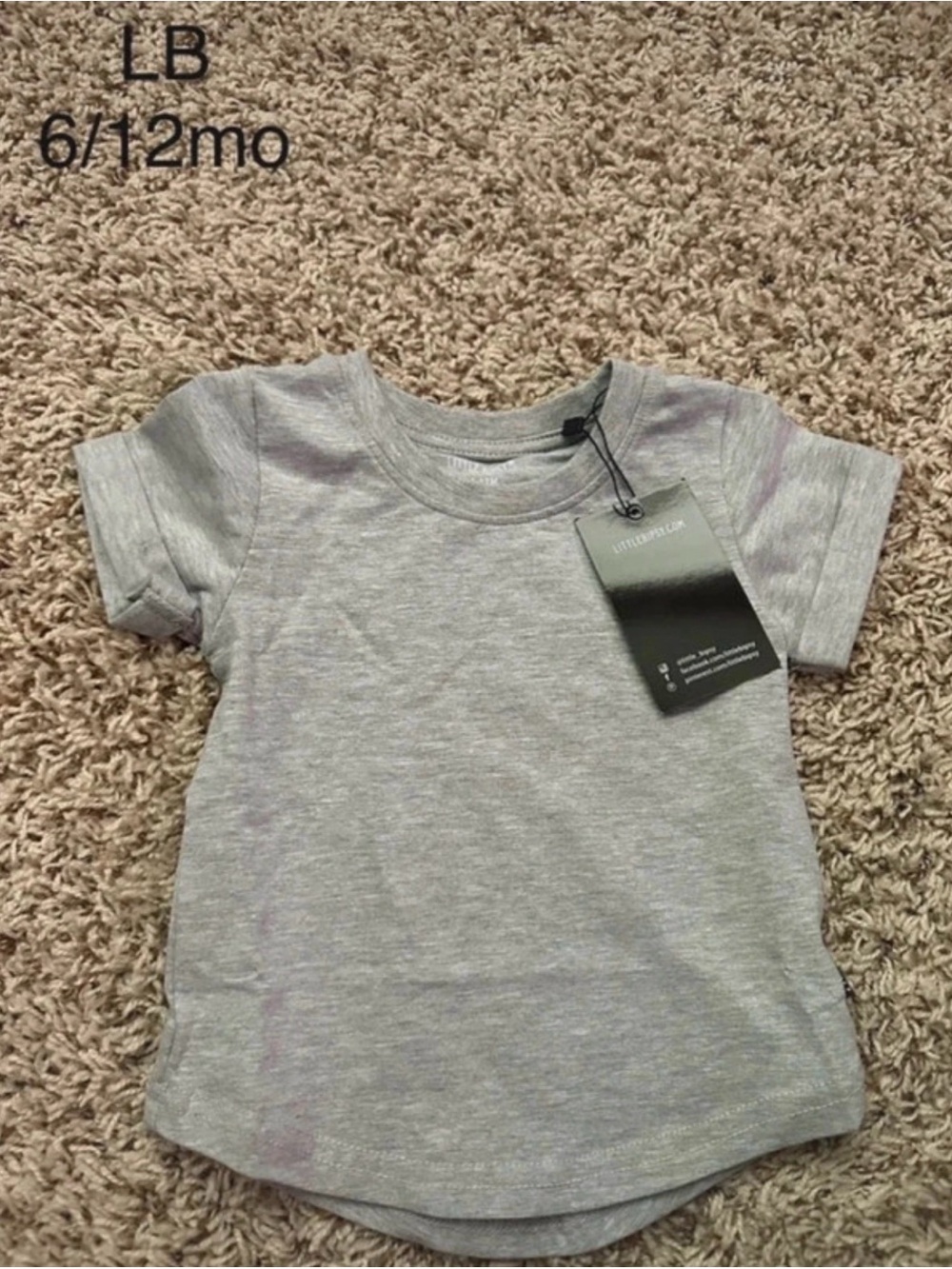 Little Bipsy Gray Tee - Short Sleeve Kids Shirt